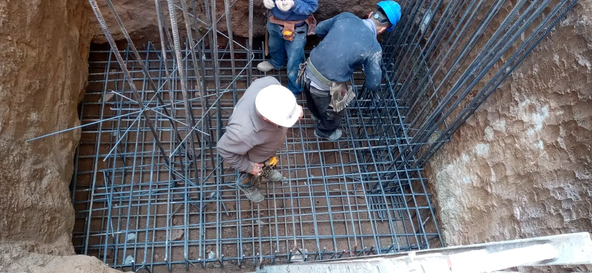 Armado de hierros para fundación