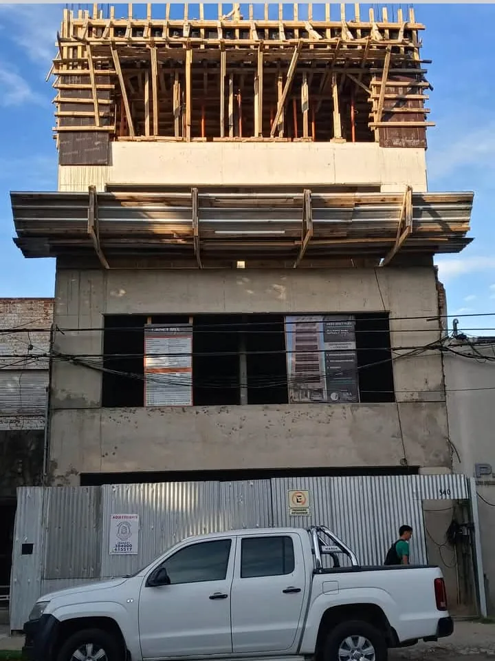 Encofrado de losa en planta alta